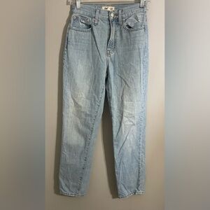 Madewell Women's Straight Leg Jeans in Light Blue